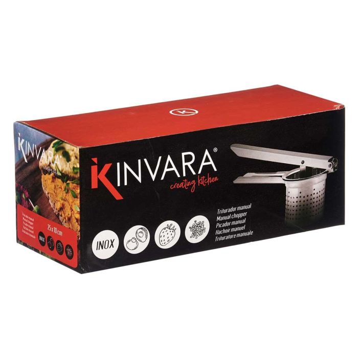 Triturador Manual Acero Kinvara 25X10CM (12 Unidades) 2 Triturador Manual Acero Kinvara 25X10CM (12 Unidades) 2