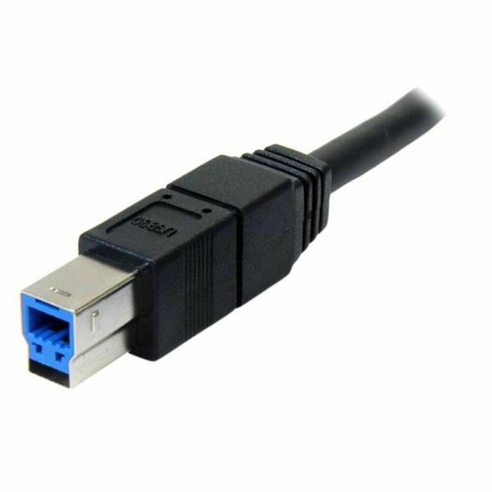 Cable USB A a USB B Startech USB3SAB3MBK 3 m Negro 2