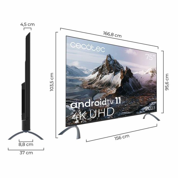 Televisión Cecotec A3 series ALU30075S 75" 4K Ultra HD LED HDR10 2 Televisión Cecotec A3 series ALU30075S 75" 4K Ultra HD LED HDR10 2