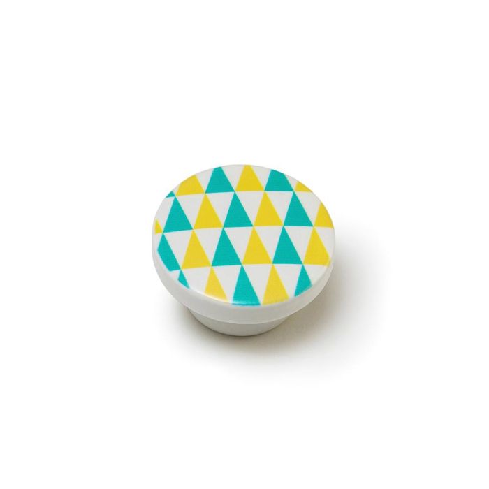 Rei Pomos redondos para mueble e223, 4 unid., madera haya, acabado azul, Ø38mm Rei Pomos redondos para mueble e223, 4 unid., madera haya, acabado azul, Ø38mm