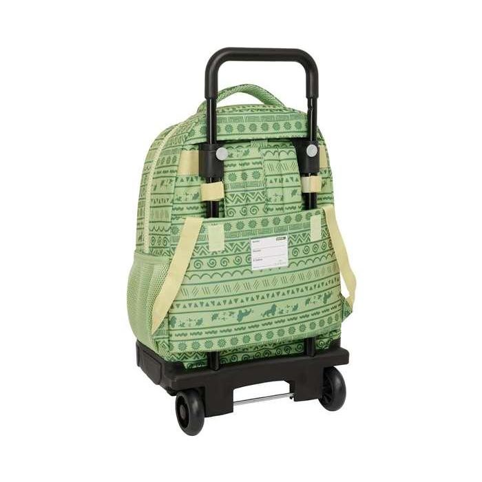 Mochila Escolar con Ruedas Mufasa Verde Beige 33 x 45 x 22 cm 1