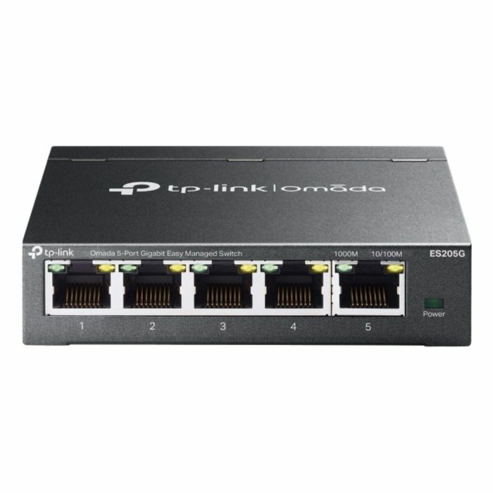 TP-LINK Omada ES205G Switch Gestionado 5 Puertos Gigabit con 4 Puertos PoE+, 65W, Integración con SDN, Sin Ventilador TP-LINK Omada ES205G Switch Gestionado 5 Puertos Gigabit con 4 Puertos PoE+, 65W, Integración con SDN, Sin Ventilador