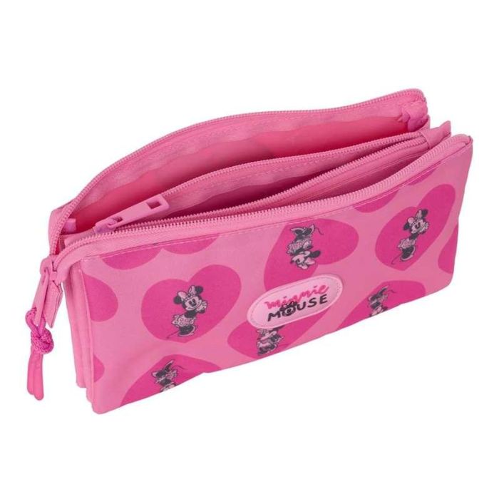 Portatodo Doble Minnie Mouse Loving Rosa 22 x 12 x 3 cm 2 Portatodo Doble Minnie Mouse Loving Rosa 22 x 12 x 3 cm 2