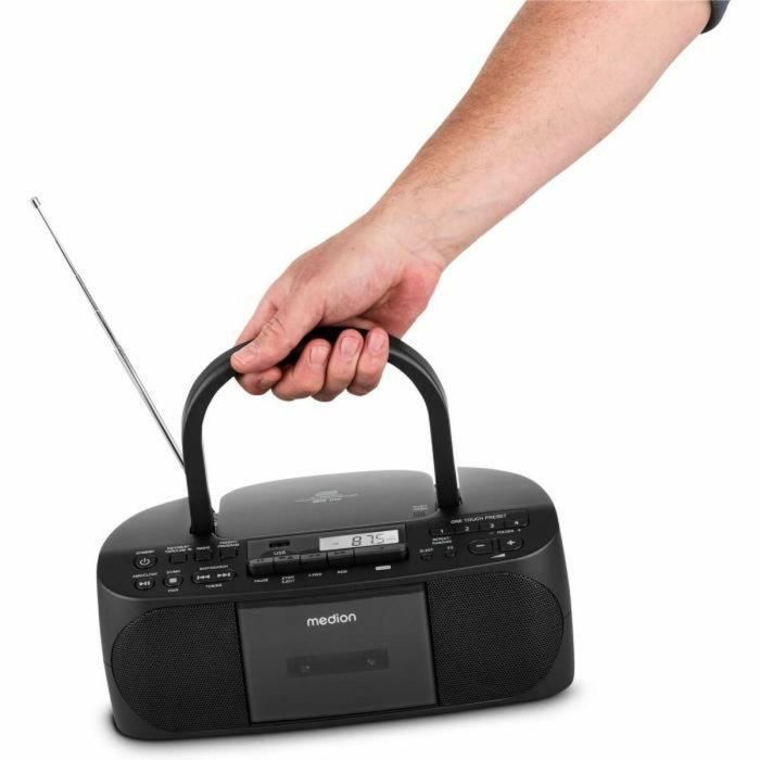 Medion MED4061275057881 Radio CD K7 FM 2x3W RMS Negra 1 Medion MED4061275057881 Radio CD K7 FM 2x3W RMS Negra 1