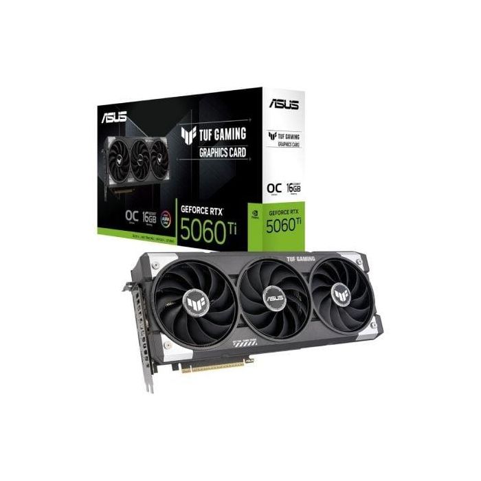 Tarjeta Gráfica Asus TUF Gaming GeForce RTX 5060 Ti OC/ 16GB GDDR7 Tarjeta Gráfica Asus TUF Gaming GeForce RTX 5060 Ti OC/ 16GB GDDR7