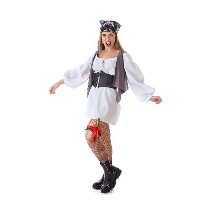 Creaciones Llopis Disfraz Adulto Pirata Sexy Pañuelo Talla XL Blanco Creaciones Llopis Disfraz Adulto Pirata Sexy Pañuelo Talla XL Blanco