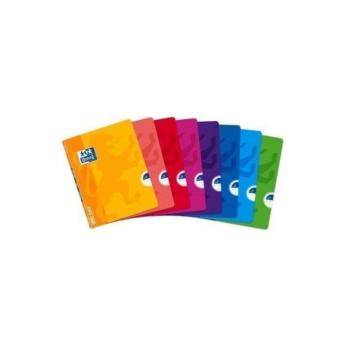 Libreta Grapada Oxford School Openflex A4 48H Cuadric.5X5 Col.Sur.(8) (Set de 10)