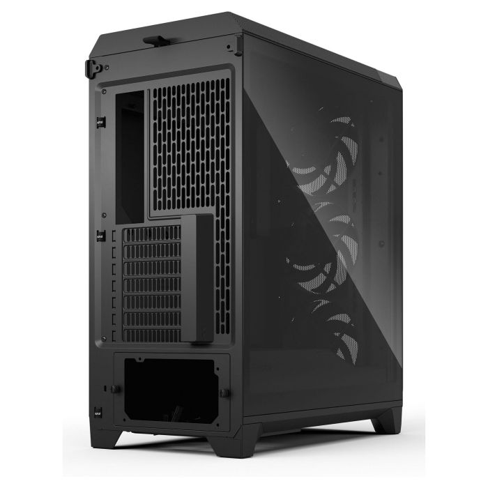 Fractal Design Meshify 3 Caja Negra con Ventana de Vidrio Templado para PC ATX/EATX/Micro-ATX/Mini-ITX, 7 Ranuras de Expansión, Compatible con Juego