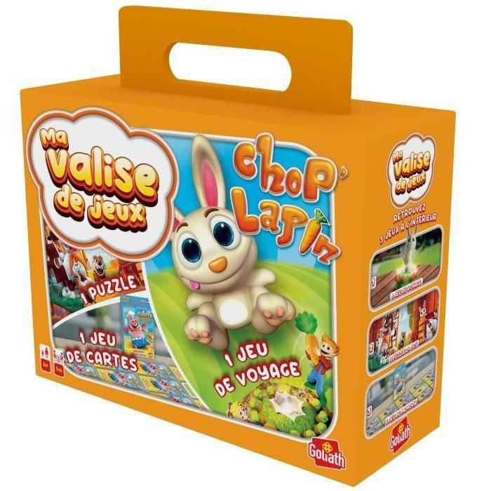 Maleta Multi Juegos 3-Chop Conejo Viaje GOLIATH 2 Maleta Multi Juegos 3-Chop Conejo Viaje GOLIATH 2