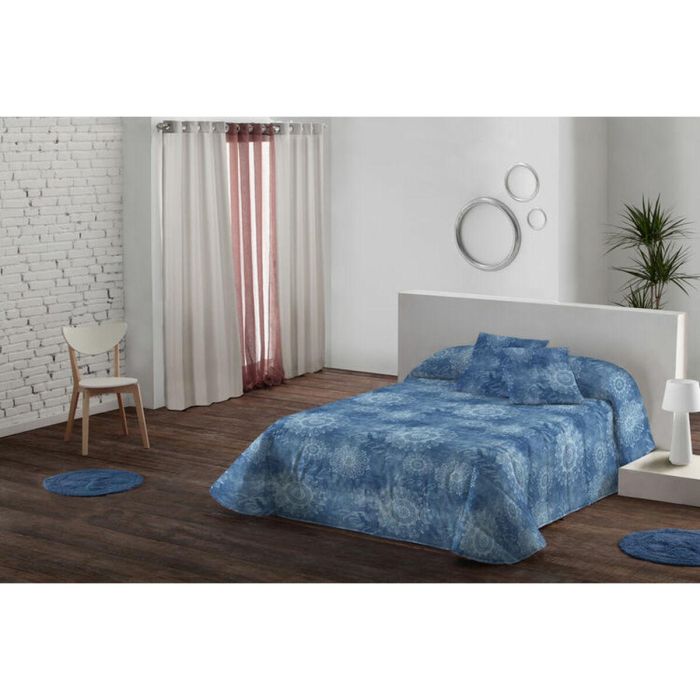 Colcha Lois PATCH P. Azul Cama de 90 180 x 260 cm (2 Piezas)