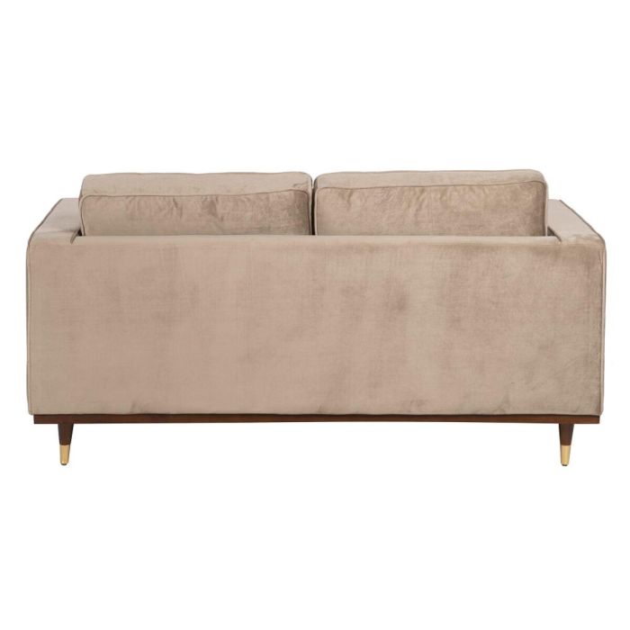 Sofá 172 x 89 x 91 cm Champán Tejido Sintético Madera Terciopelo 8