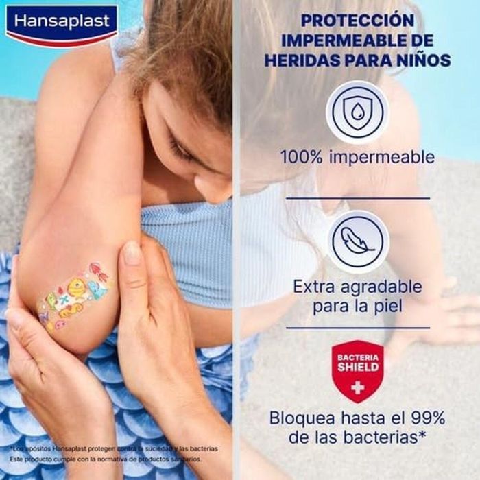 Hansaplast HP AQUAPROTECT KIDS Apósitos Impermeables para Niños 20 unidades - No se Adhiere a la Herida 5 Hansaplast HP AQUAPROTECT KIDS Apósitos Impermeables para Niños 20 unidades - No se Adhiere a la Herida 5