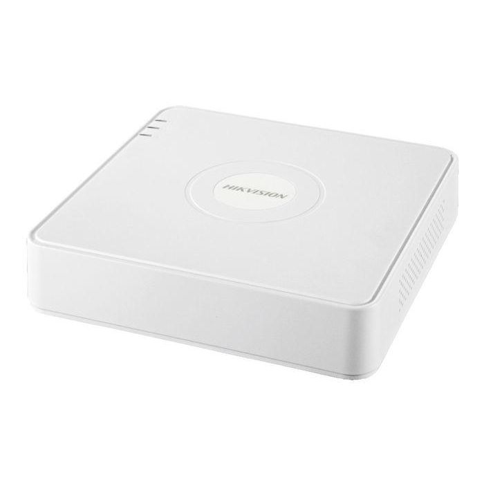 Hikvision Grabador de Red NVR 4 Canales PoE 1080p 40Mbps HDMI/VGA para 1 HDD Mini 1U Metálico