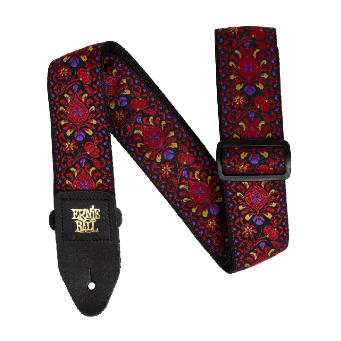 Correa Eb Guit/ Bajo Jacquard - Crimson Royal Bloom 1 Correa Eb Guit/ Bajo Jacquard - Crimson Royal Bloom 1