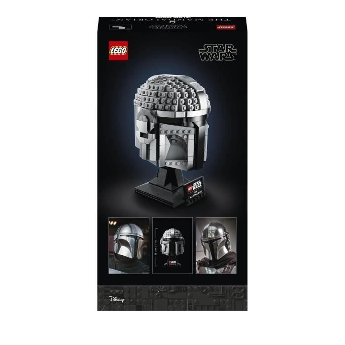 LEGO 75328 Star Wars The Mandalorian Helmet Kit de modelo coleccionable para construir, decorar y regalar para adultos 5 LEGO 75328 Star Wars The Mandalorian Helmet Kit de modelo coleccionable para construir, decorar y regalar para adultos 5