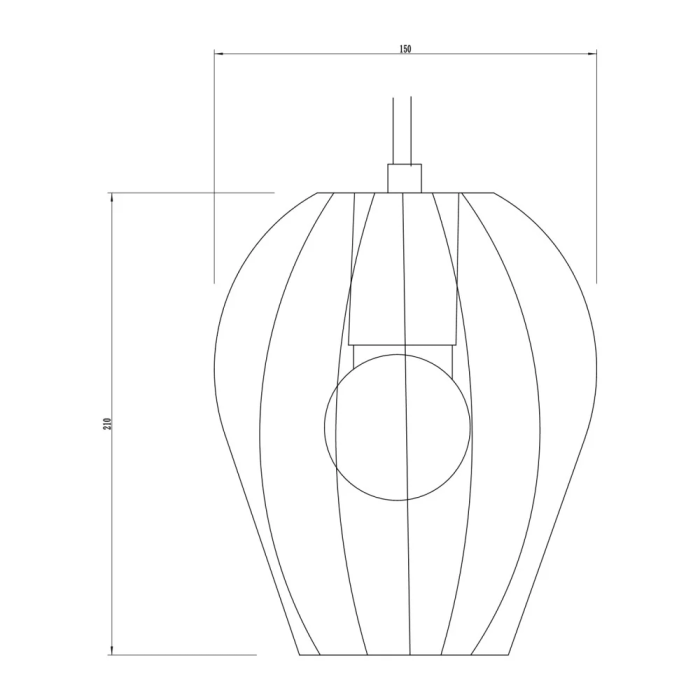 Lámpara Colgante "Dasoguz" SKD-P80047 Minimalista y Moderna 5