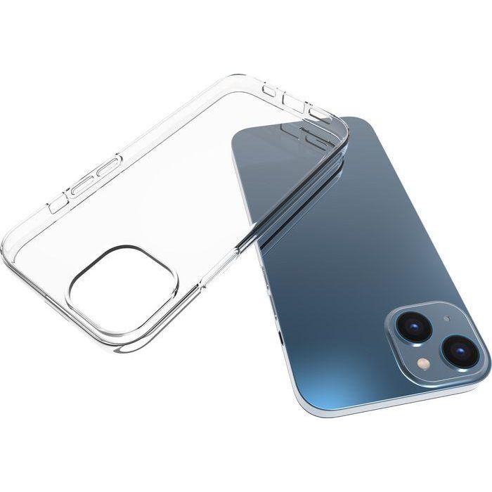 eSTUFF Funda INFINITE VIENNA para iPhone 16e/14 - TPU Transparente 100% Plástico Reciclado Antigolpes 1