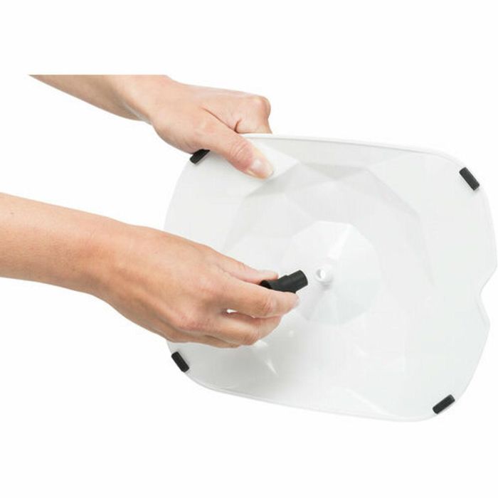 Fuente para Mascotas Trixie Polygon Blanco Gris Silicona Melamina 2,5 L 28 x 11 x 22 cm 3