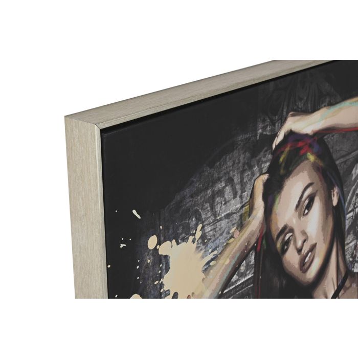 DKD Home Decor Cuadro Moderno Urban Lienzo y PS Negro Multicolor 3.5 x 120 x 80 cm (2 Unidades) 1