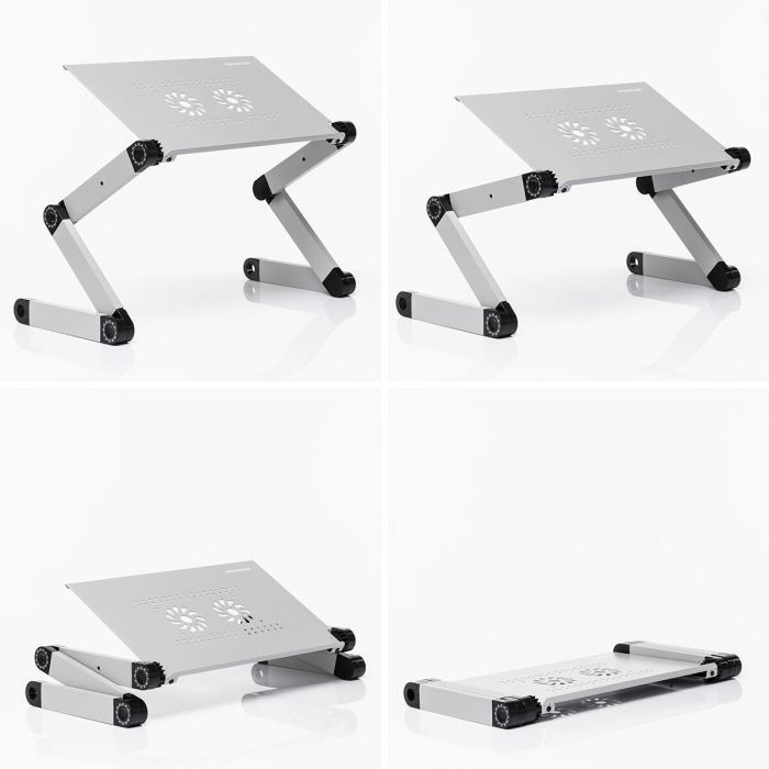 Mesa Ajustable Multiposición para Ordenador Portátil Omnible InnovaGoods 3 Mesa Ajustable Multiposición para Ordenador Portátil Omnible InnovaGoods 3