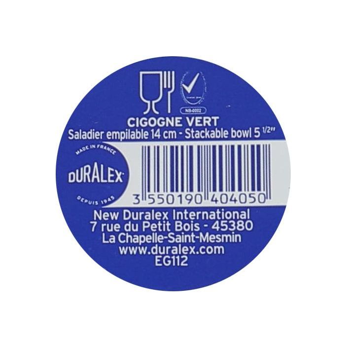 Duralex Bol Apilable Verde Lys Ø14x5.5 cm 500 cc (48 Unidades) 3