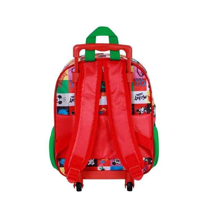 Disney Mickey Mouse Mochila Infantil 3D con Ruedas Pequeña Multicolor (10 x 25 x 30 cm) 3 Disney Mickey Mouse Mochila Infantil 3D con Ruedas Pequeña Multicolor (10 x 25 x 30 cm) 3