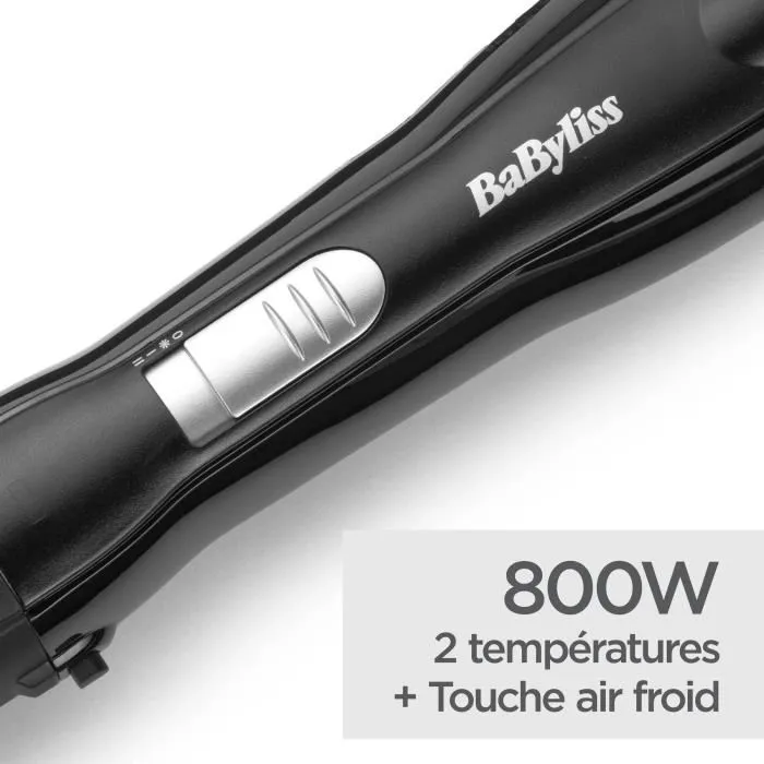 Babyliss AS82E Cepillo Soplador Shape & Smooth para Secar y Peinar con 2 Cepillos Intercambiables y 2 Temperaturas 4