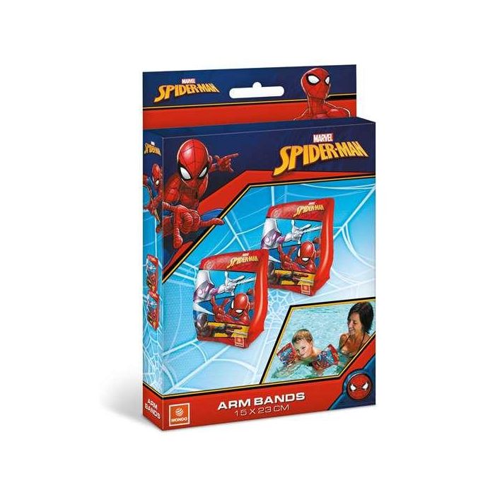 Unice Manguitos flotadores infantiles Spiderman con diseño de personaje 25x15cm para niños a partir de 2 años - perfectos para piscina y playa