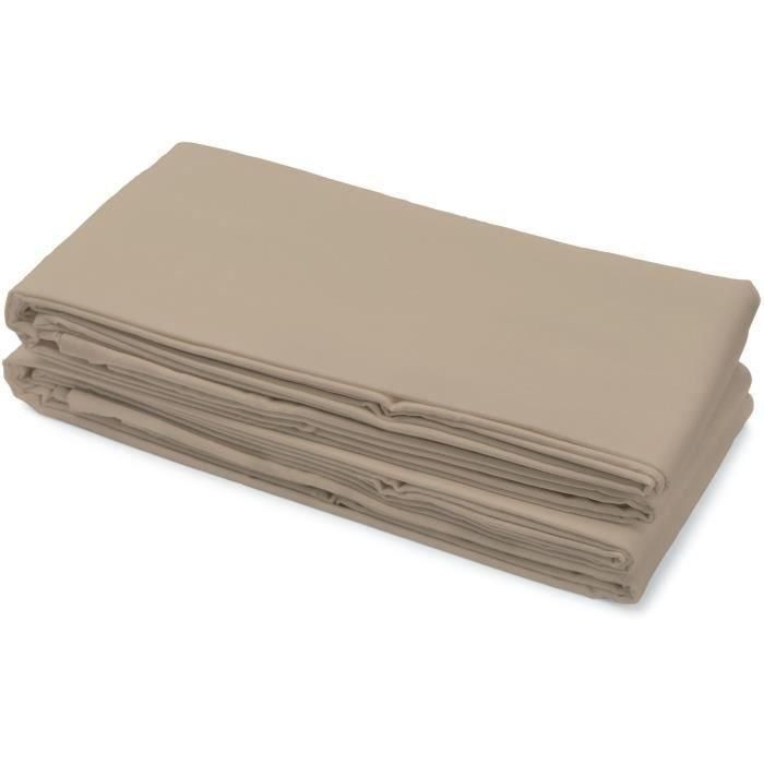 Sábana encimera - HOME LINGE PASSION - HP72104 - Microfibra 82 g - 180 x 290 cm - Beige 3