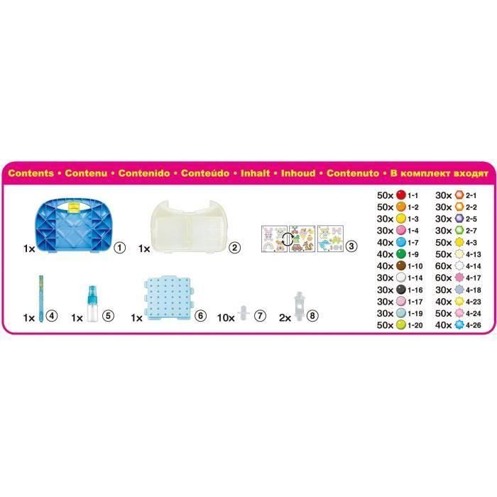 Maletín de principiantes aquabeads con más de 900 abalorios 30'50x22x6cm 1 Maletín de principiantes aquabeads con más de 900 abalorios 30'50x22x6cm 1