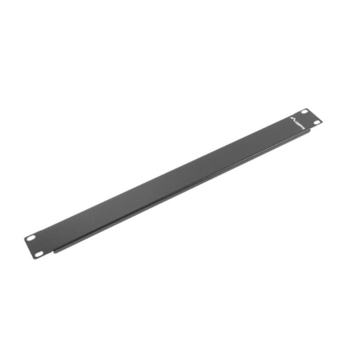 Lanberg AK-1401-B Panel Ciego para Rack 1U de 19 pulgadas, Negro, 8mm Profundidad