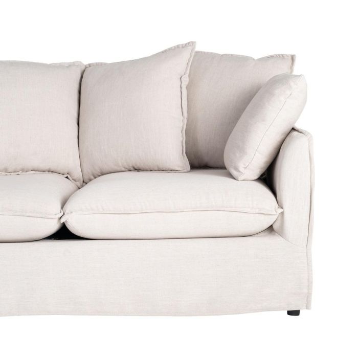 Sofá 2 Plazas Beige Dm-Tejido Salón 158 X 102 X 77 cm