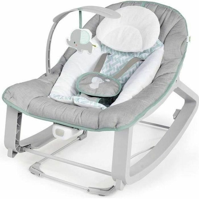 Ingenuity Bouncer 3in1 Keep Cozy Weaver, con vibraciones calmantes, 2 posiciones de reclinado y soporte hasta 18 kg