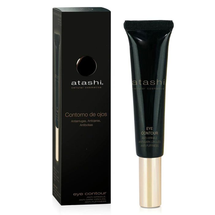 Atashi Cellular Cosmetic Contorno de Ojos Gardenia 15ml - Tratamiento Antiedad Profundo Anti-Arrugas, Ojeras, Bolsas, Hidratante, Rejuvenecedor