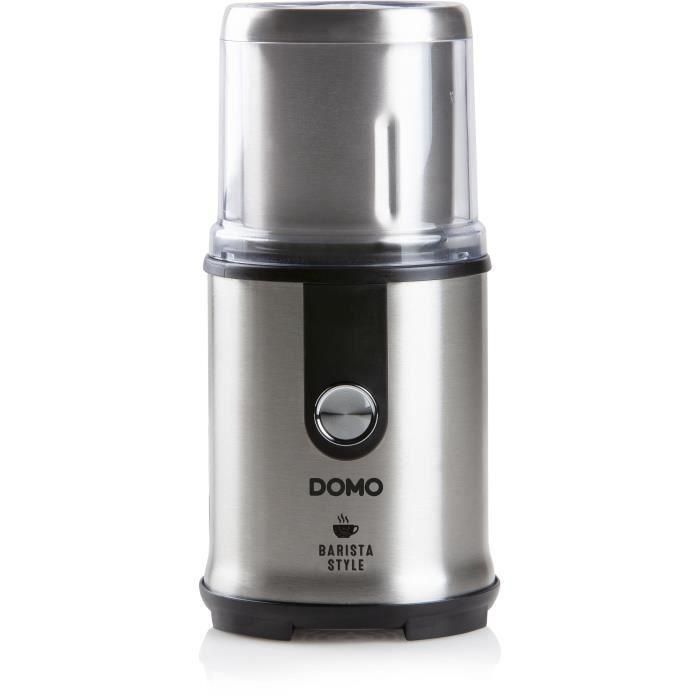 Molinillo de café eléctrico - DOMO - DO723K - 300 W - Capacidad: 110 g - Mecanismo de molienda con muelas Molinillo de café eléctrico - DOMO - DO723K - 300 W - Capacidad: 110 g - Mecanismo de molienda con muelas