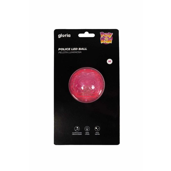 Gloria Play And Run Pelota Luminosa LED Rosa 6.35 cm para Perros | Juguete Interactivo con Luz para Mayor Visibilidad en Juegos Nocturnos Gloria Play And Run Pelota Luminosa LED Rosa 6.35 cm para Perros | Juguete Interactivo con Luz para Mayor Visibilidad en Juegos Nocturnos
