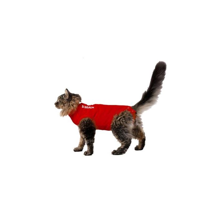 B. Braun Camiseta Protectora Para Gato Talla 2XS 33 cm Roja 1 Unidad