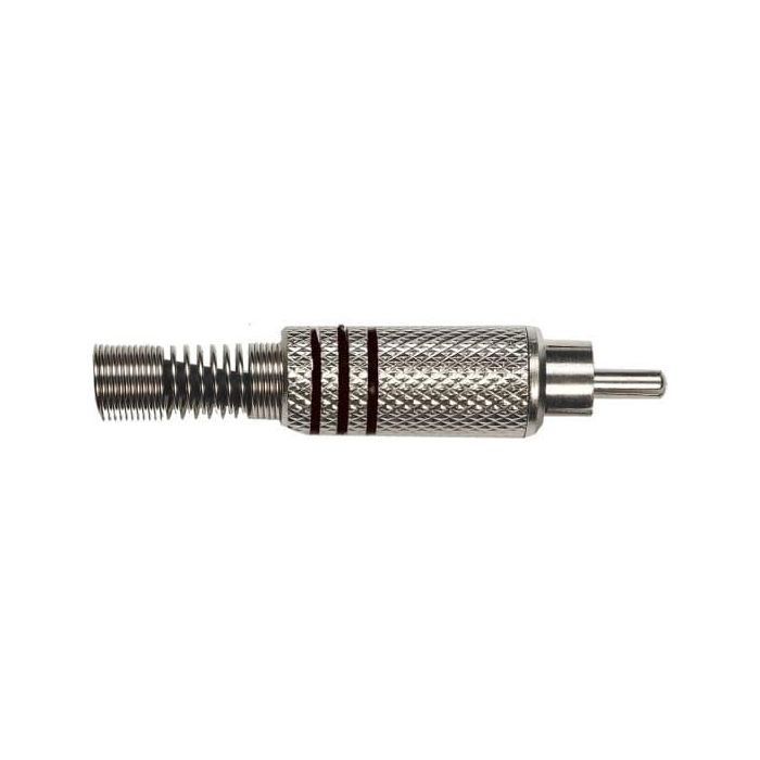 Conector Macho Rca Terminado En Níquel. Pack De 2 Conector Macho Rca Terminado En Níquel. Pack De 2