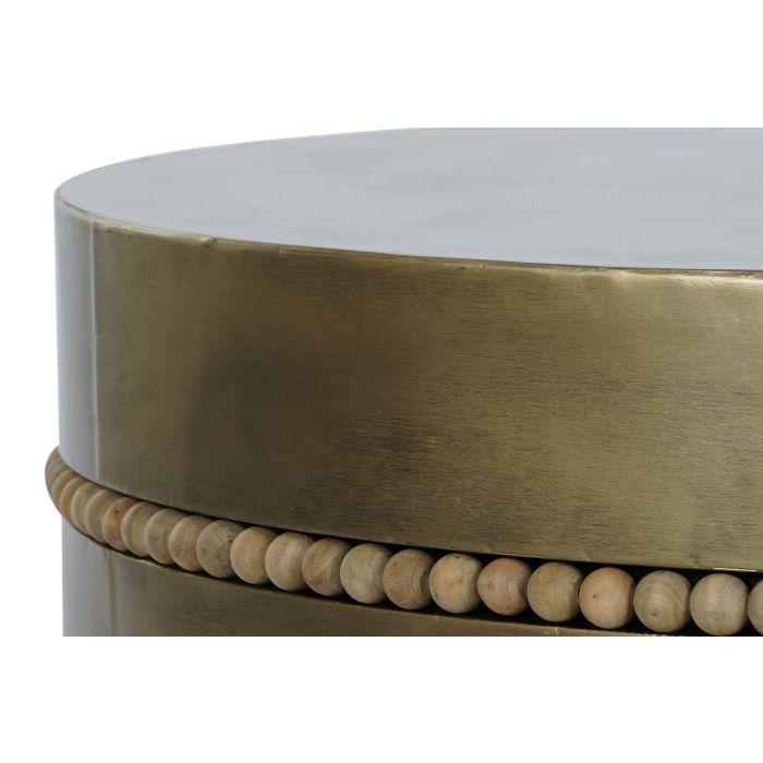 Mesa auxiliar DKD Home Decor 76 x 76 x 42 cm Dorado Metal 3 Mesa auxiliar DKD Home Decor 76 x 76 x 42 cm Dorado Metal 3