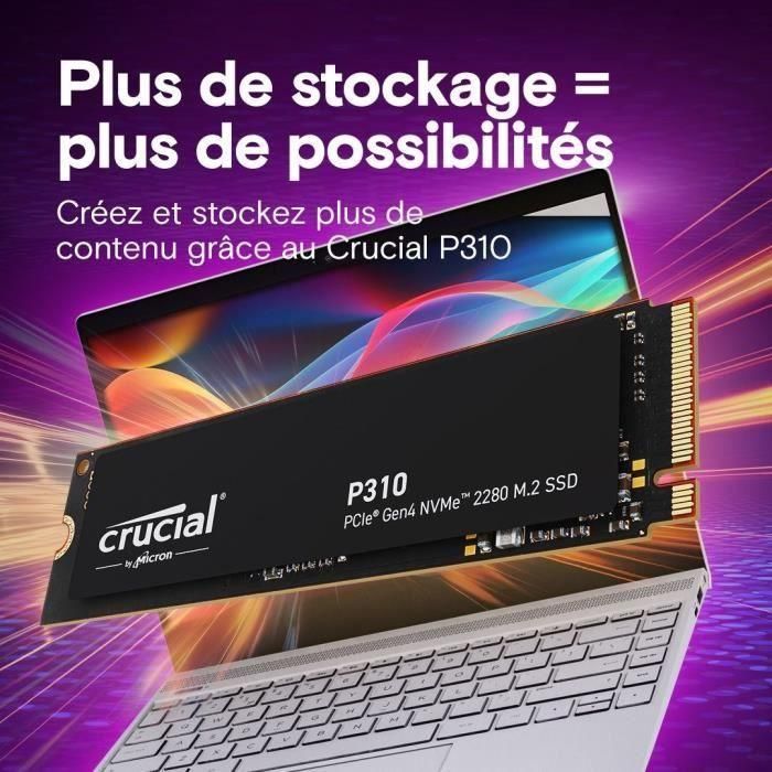 Crucial Disco Duro Interno SSD 4TB M.2 2280 NVMe PCIe 4.0 7100 MB/s Lectura 6000 MB/s Escritura 5