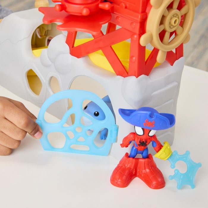 HASBRO Spidey Waterwebs Isla Spidey Set de Juego con 2 Figuras y 6 Accesorios Edad 3+ años 3