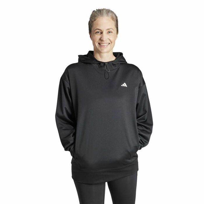 Sudadera con Capucha Mujer Adidas Game and go Hoodie Mujer Negro 5