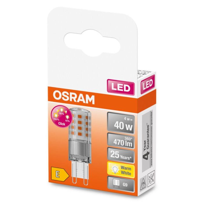 [LVE-4058075432277] Ledvance/Osram Bombilla LED "Special" G9 4W 470Lm 2700K 320º IP20 1