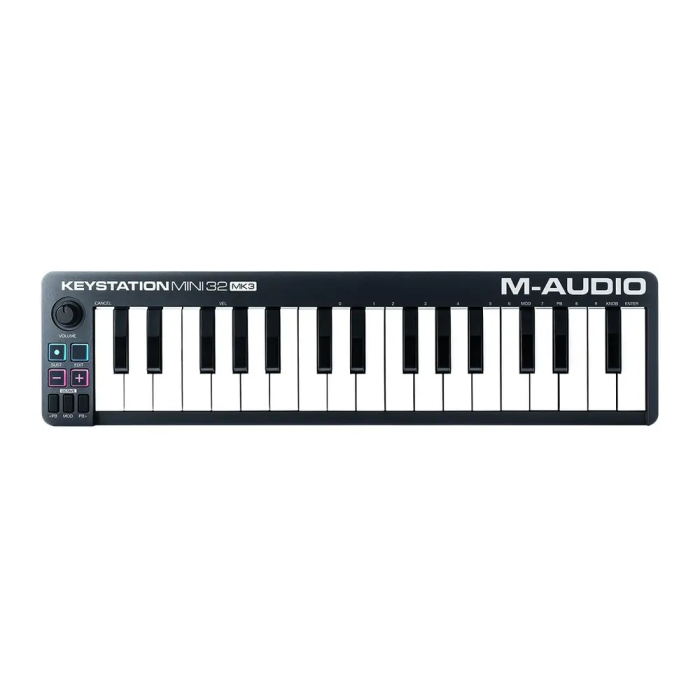 MAUDIO Keystation Mini 32 MK3 Teclado Controlador MIDI USB con 32 Teclas Mini Sensibles a la Velocidad, Botones de Octava, Pitch y Modulación, Alimentación por USB 0