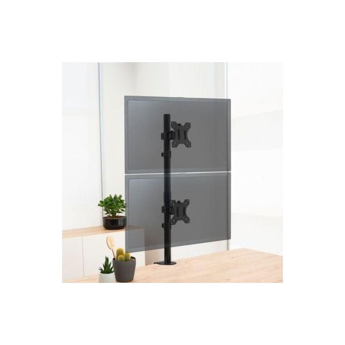 Soporte de Mesa para 2 Monitores TooQ DB1233TNV-B/ Giratorio/ Inclinable/ hasta 8kg 3 Soporte de Mesa para 2 Monitores TooQ DB1233TNV-B/ Giratorio/ Inclinable/ hasta 8kg 3
