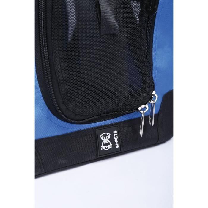 Bolsa de transporte - M PETS - REMIX 2 en 1 Azul - 41 x 28 x 28 cm - Plegable - Ligera - Arnés con cinturón 3 Bolsa de transporte - M PETS - REMIX 2 en 1 Azul - 41 x 28 x 28 cm - Plegable - Ligera - Arnés con cinturón 3