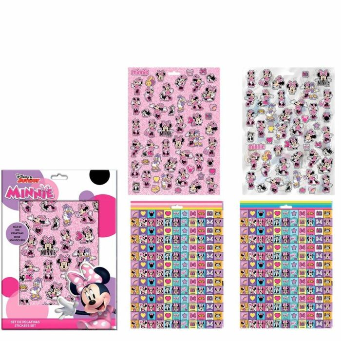 Cerdá Pack de Pegatinas Disney Minnie Mouse para Niños 3+ Años Rosa - 18x25 cm 0 Cerdá Pack de Pegatinas Disney Minnie Mouse para Niños 3+ Años Rosa - 18x25 cm 0