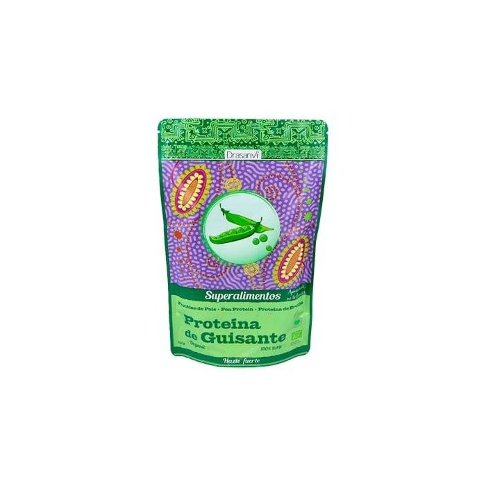 DRASANVI Proteína de Guisante Ecológica Superalimentos Bio 200g - Fácil digestión y rica en aminoácidos esenciales