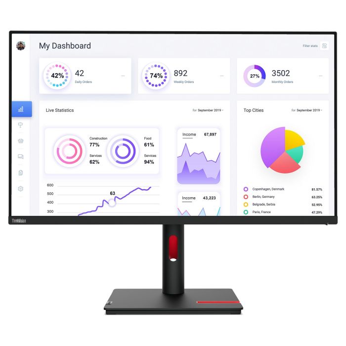 Lenovo ThinkVision T32p-30 Monitor 31.5" 4K UHD IPS 6ms 16:9 Negro con USB-C (90W), HDMI 2.0, DP 1.4 0 Lenovo ThinkVision T32p-30 Monitor 31.5" 4K UHD IPS 6ms 16:9 Negro con USB-C (90W), HDMI 2.0, DP 1.4 0