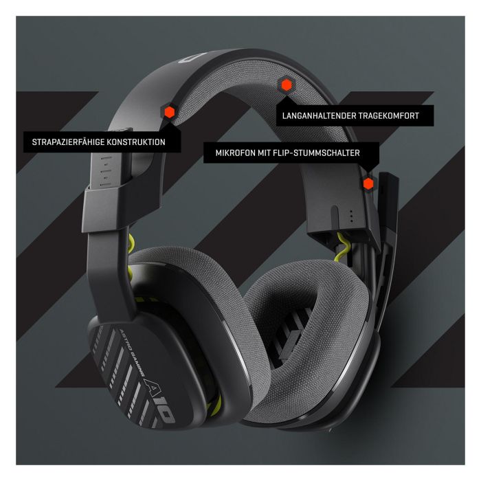 Logitech Auriculares con Micrófono Astro A10 Cableados para PC y Consolas con Control de Volumen y Silencio 4 Logitech Auriculares con Micrófono Astro A10 Cableados para PC y Consolas con Control de Volumen y Silencio 4